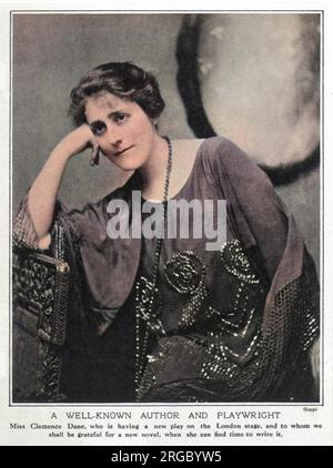 Clemence Dane, pseudonyme de Winifred Aston (1888 - 1965), dramaturge et romancier. Banque D'Images