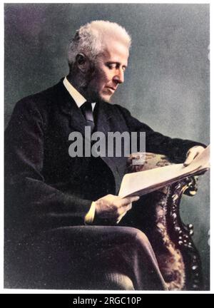 Dr JOSEPH BELL (1837 - 1911), chirurgien à l'école de médecine de l'Université d'Édimbourg où il enseigna Conan Doyle et inspira le caractère de Sherlock Holmes. Banque D'Images