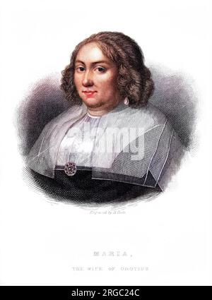 MARIA DE GROOT, épouse de Hugo de Groot (Grotius) Banque D'Images