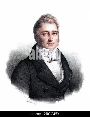 JACQUES LAFFITTE financier et homme d'État français, ministre des Finances en 1831. Banque D'Images