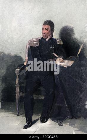 MARIE PAUL JOSEPH ROCH YVES GILBERT de MOTTIER de LAFAYETTE : soldat et homme d'État français, lutté dans la guerre d'indépendance américaine, opposé à Napoléon. Banque D'Images