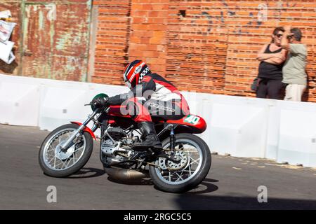 Qualification samedi au GP de la Bañeza en Espagne Banque D'Images