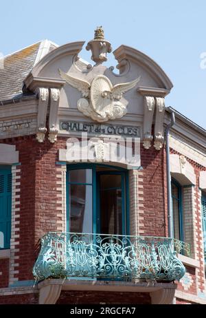 Chalet des cycles Mers-les-bains Banque D'Images