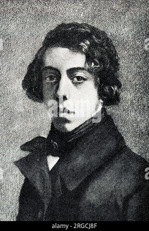 Théodore Chasseriau (1819-1856), artiste français, peintre prolifique d'histoire, sujets religieux et orientaux, portraits et peintures murales, à l'âge de 16 ans. Banque D'Images