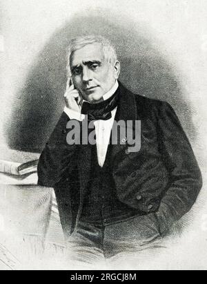 Eugene Scribe (1791-1861), auteur français, dramaturge et librettiste d'opéra. Banque D'Images