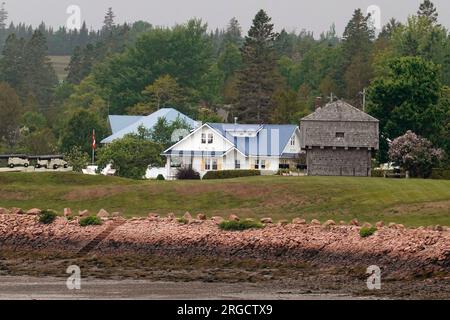 Lieu historique national du blockhaus de St Andrews à Saint Andrews Nouveau-Brunswick Canada Banque D'Images