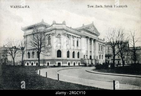 La Galerie nationale d'art Zacheta - un musée d'art contemporain situé dans le centre de Varsovie, en Pologne. Banque D'Images