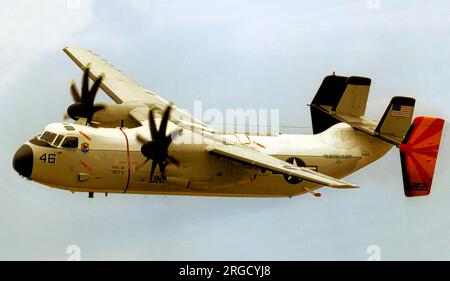 United States Navy- Grumman C-2A(R) Greyhound 162159 (msn 39), du VRC-40 Detachment II, chargé de soutenir le USS George H.W, porte-avions nucléaire de Bush. Banque D'Images