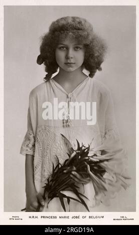 Princesse Marie José de Belgique (1906-2001) (plus tard la dernière reine d'Italie en tant que consort du roi Umberto II d'Italie). Banque D'Images