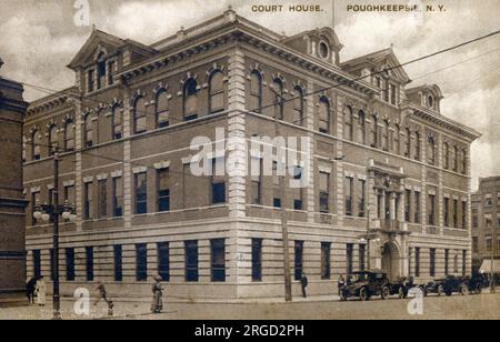 Palais de justice à Poughkeepsie, État de New York, États-Unis Banque D'Images