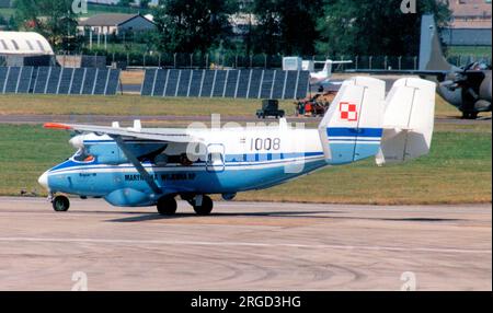 Marynarka Wojenna - PZL-Mielec M-28B1R Bryza 1008 (msn AJG001-02), de DLMW/Eskadra C, à RAF Fairford pour le riat le 24 juillet 1999. (Marynarka Wojenna - Marine polonaise) Banque D'Images