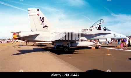 United States Marine corps - McDonnell Douglas F/A-18a-15-MC Hornet (lot 7) 162418 (msn A167, indicatif d'appel '11', code de base MF') de VMFA-134. Banque D'Images