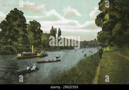 Eel Pie Island, Twickenham, SW London Banque D'Images