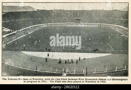 Finale de la FA Cup, West Bromwich Albion contre Birmingham City, au stade de Wembley en 1931 Banque D'Images