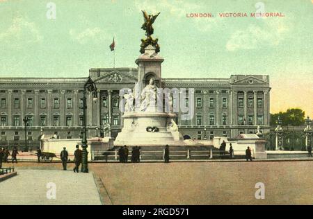 Queen Victoria Memorial, Buckingham Palace, Londres Banque D'Images