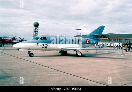 Aeronavale - Dassault Falcon 10RBA 32 (msn 032). (Aéronautique navale - Aviatoin naval français). Banque D'Images