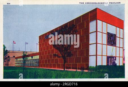 Century of Progress - exposition universelle de Chicago, 1933 - Chicago, Illinois, USA - le pavillon tchécoslovaque. Banque D'Images