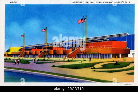 Century of Progress - exposition universelle de Chicago, 1933 - Chicago, Illinois, États-Unis - Bâtiment agricole. Banque D'Images
