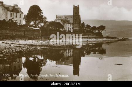 Église paroissiale Saint Ninian, Port Bannatyne, île de Bute, Écosse Banque D'Images