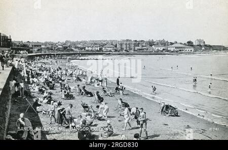 The Sands, Ballyholme, Bangor, Co. Down, Irlande du Nord Banque D'Images