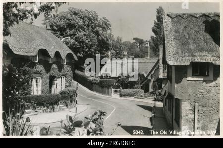 Le vieux village, Shanklin, île de Wight Banque D'Images