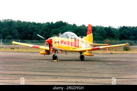 Koninklijke Luchtmacht - Pilatus PC-7 Turbo Trainer L-11 (msn 610), de 131 EMVO Sqn. (Koninklijke Luchtmacht - Royal Netherlands Air Force). Banque D'Images