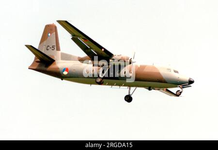 Koninklijke Luchtmacht - Fokker F-27-300M Troopship C-5 (msn 10155). Banque D'Images