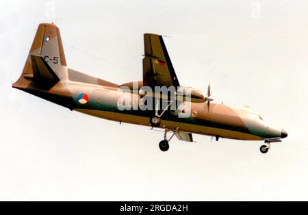 Koninklijke Luchtmacht - Fokker F-27-300M Troopship C-5 (msn 10155). Banque D'Images