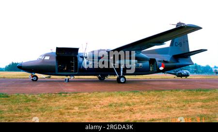 Koninklijke Luchtmacht - Fokker F-27-300M Troopship C-9 (msn 10159), du 334e Escadron. (Koninklijke Luchtmacht - Royal Netherlands Air Force). Banque D'Images