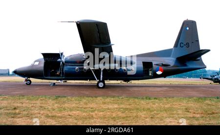 Koninklijke Luchtmacht - Fokker F-27-300M Troopship C-9 (msn 10159), du 334e Escadron. (Koninklijke Luchtmacht - Royal Netherlands Air Force). Banque D'Images