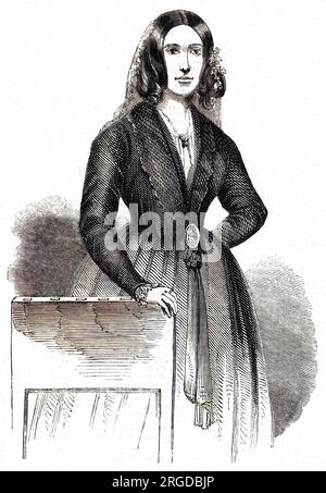 GEORGE SAND (1804 - 1876), écrivain et folkloriste français, également connu pour sa vie sociale active et ses affaires. Banque D'Images