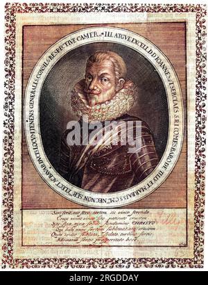 JOHANN TSERCLAES (1559 - 1632), freiherr von TILLY commandant militaire flamand au service impérial. Banque D'Images