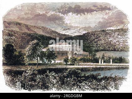 Palais impérial à Petropolis, près de Rio de Janeiro. Banque D'Images