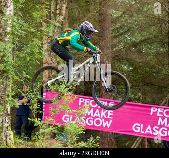 Championnats de VTT de descente de fort William Banque D'Images