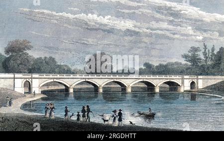 Le pont sur la Serpentine, Banque D'Images