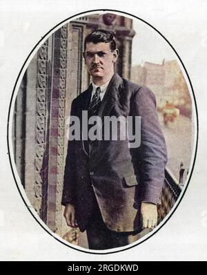 Michael Collins, dirigeant irlandais et ministre des Finances du Sinn Fein (1890-1922). Photographié ici en 1921, en tant que délégué du Sinn Fein, à la Conférence irlandaise pour la paix à Londres, 1921. Banque D'Images