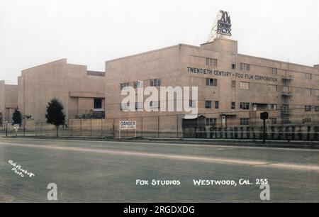 Twentieth Century Fox film Corporation, Westwood, Hollywood, Californie, États-Unis. Banque D'Images