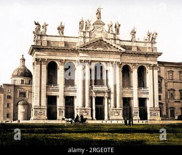 Basilique Saint-Jean-Latran, Rome, Italie. Banque D'Images