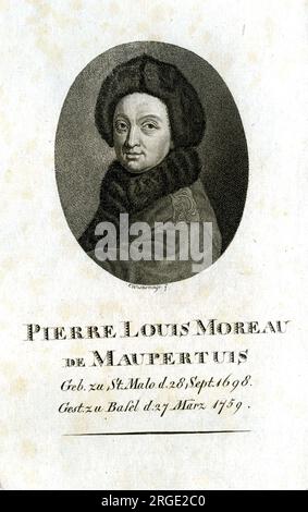 Pierre Louis Moreau de Maupertuis - cosmographe Banque D'Images