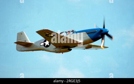 North American P-51C Mustang N487FS (msn 104-26778), à Duxford. Banque D'Images