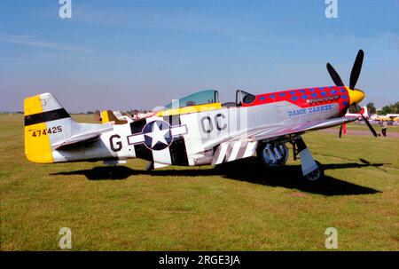 North American P-51D Mustang N11T 'Damn Yankee' (msn 122-40965), à Duxford. Banque D'Images