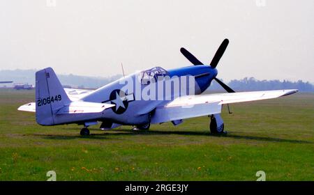 North American P-51C Mustang N487FS (msn 104-26778), à Duxford. Banque D'Images