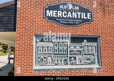 Hendersonville Caroline du Nord, Old Lab Designs Mercantile, cadeaux de vêtements modernes vintage, extérieur, entrée principale du bâtiment, magasin d'affaires me boutique Banque D'Images