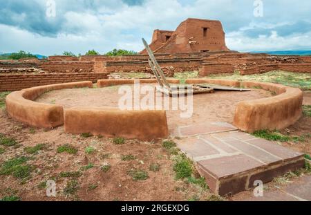 Parc historique national de Pecos dans le comté de San Miguel, Nouveau-Mexique Banque D'Images