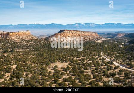 Los Alamos Butte au Nouveau-Mexique Banque D'Images