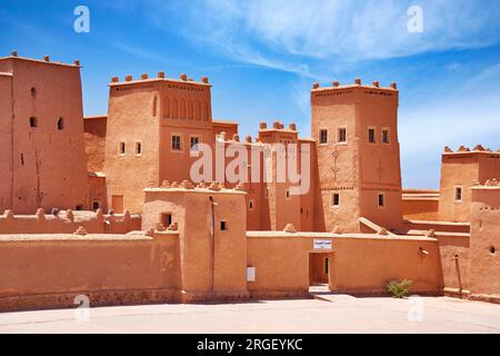 Kasbah Taourirt à Ouarzazate, Souss-Massa-Draa, Maroc, Afrique, UNESCO Banque D'Images