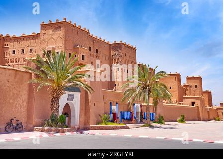 Kasbah Taourirt à Ouarzazate, Souss-Massa-Draa, Maroc, Afrique, UNESCO Banque D'Images