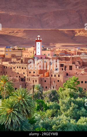 Tinghir, Tinerhir, Vallée du Todra, Maroc, Afrique Banque D'Images