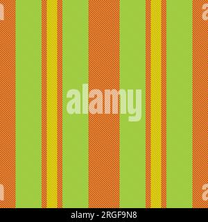 Fond de tissu textile de motif de bande verticale avec une texture de lignes vectorielles sans couture dans les couleurs jaune et vert. Illustration de Vecteur