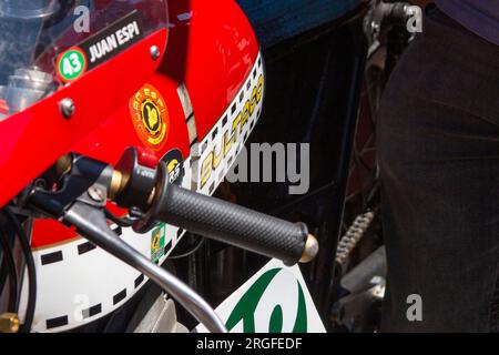 La Bañeza GP en 2023. Exposition et détails des motos présentes dans le championnat Banque D'Images